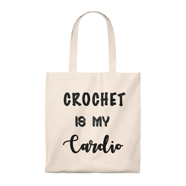 "Crochet is my Cardio" - Tote Bag - Vintage