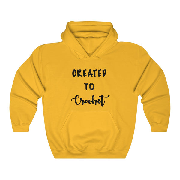 "Created to Crochet"  Unisex Heavy Blend™ Hooded Sweatshirt